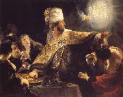 REMBRANDT Harmenszoon van Rijn Belshazzar0s Feast oil painting